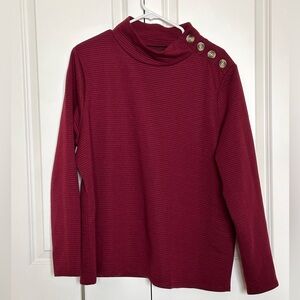 St. John's Bay Deep Red Top